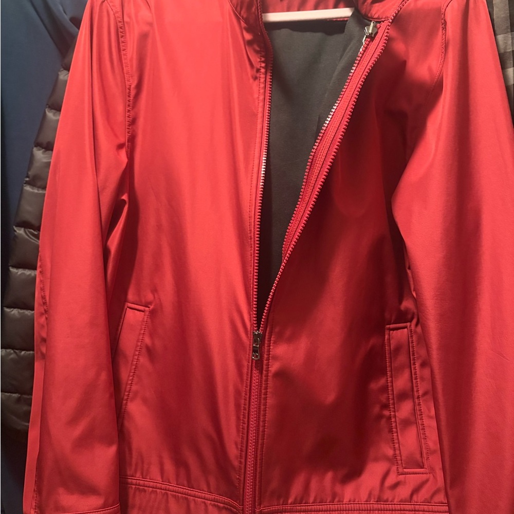 Michael Kors Red Bomber Jacket